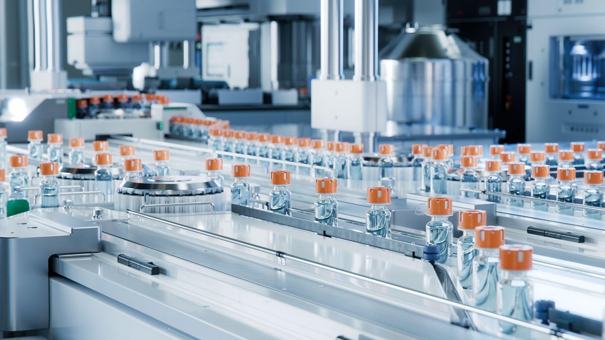 Pharmaceutical vial production line