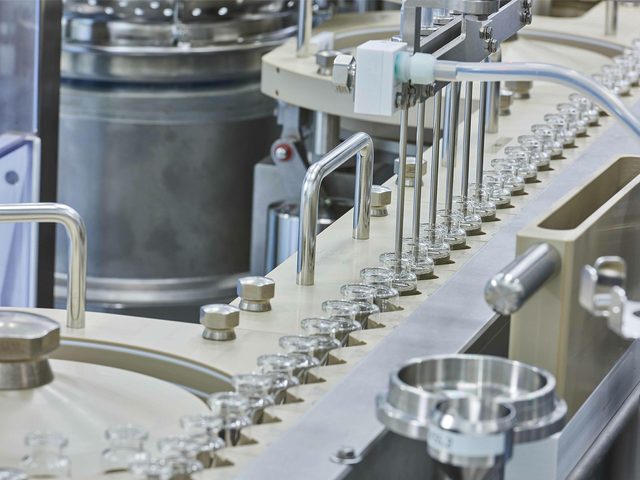 Pharmaceutical vial manufacturing line