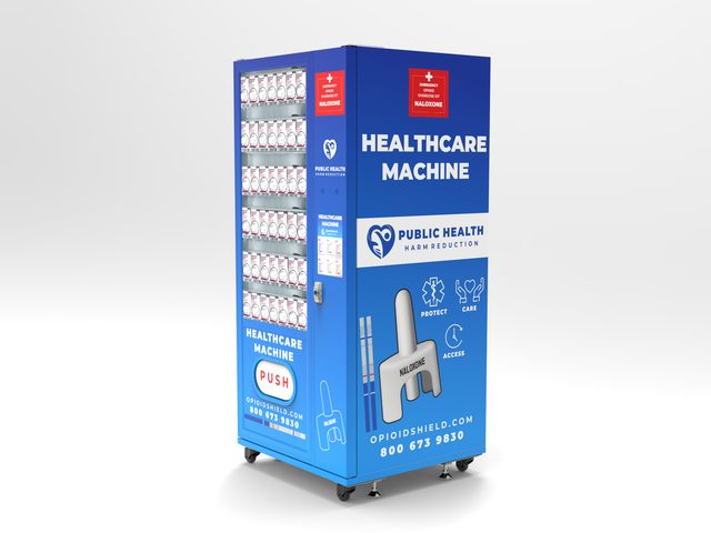 OpioidShield harm reduction vending machine